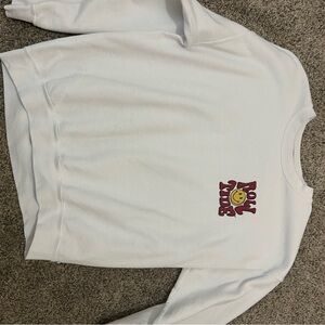 White Sweatshirt with Roll Tide Graphic